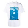 Camiseta Off-White para hombre, colección primavera-verano 2022, de color liso, cuello redondo y pantalones cortos, versión blanca