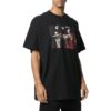 Camiseta Off-White para hombre, colección primavera-verano 2022, estampada, cuello redondo y pantalones cortos, color negro