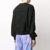 Camiseta Off-White para hombre con logo y estampado de letras, cuello redondo, corte holgado, color negro