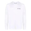 Camiseta Off-White para hombre de la colección primavera-verano 2022 con logo, cuello redondo y manga larga, en blanco