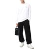 Camiseta Off-White para hombre de la colección primavera-verano 2022 con logo, cuello redondo y manga larga, en blanco
