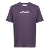Camiseta Off-White para hombre de la colección SS22 con estampado de flechas, cuello redondo, manga corta y corte holgado, color morado