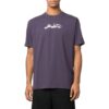 Camiseta Off-White para hombre de la colección SS22 con estampado de flechas, cuello redondo, manga corta y corte holgado, color morado
