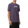 Camiseta Off-White para hombre de la colección SS22 con estampado de flechas, cuello redondo, manga corta y corte holgado, color morado