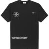 Camiseta Off-White para hombre de manga corta y corte holgado con estampado de flechas en negro
