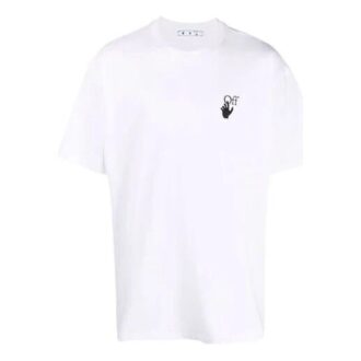 Camiseta Off-White para hombre FW21 White Arrow de manga corta y corte holgado, color blanco Camiseta Off-White para hombre FW21 White Arrow de manga corta y corte holgado, color blanco