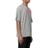 Camiseta Off-White para hombre FW22 con eslogan estampado, cuello redondo y pantalones cortos, versión estándar, gris