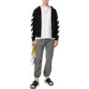 Camiseta Off-White para hombre FW22 con estampado de flechas en la espalda, con capucha y manga larga, versión estándar, color negro