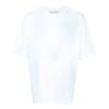 Camiseta Off-White para hombre FW22 con estampado del logotipo, cuello redondo y pantalones cortos, azul y blanco