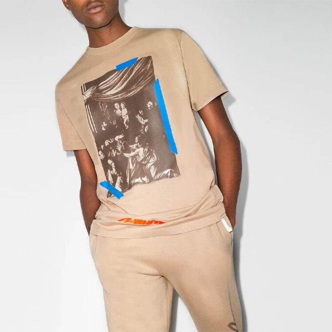 Camiseta Off-White X Browns 50 Caravaggio «Khaki Brown»