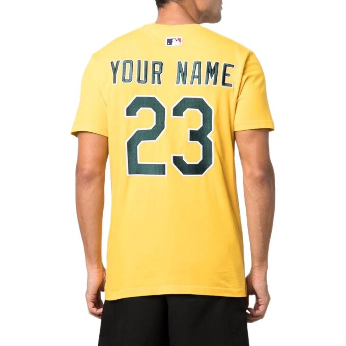 Camiseta Off-White x MBL con el logotipo de los Oakland Athletics