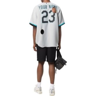 Camiseta Off-White x New Era x MLB Miami Marlins «Blanco, azul y negro»