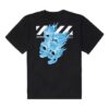 Camiseta oversize de manga corta con estampado de esqueleto para hombre en Pantalones Cortos