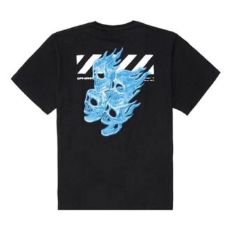 Camiseta oversize de manga corta con estampado de esqueleto para hombre en Pantalones Cortos