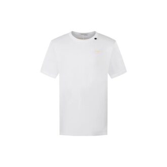 Camiseta oversize de manga corta con estampado de flecha dorada