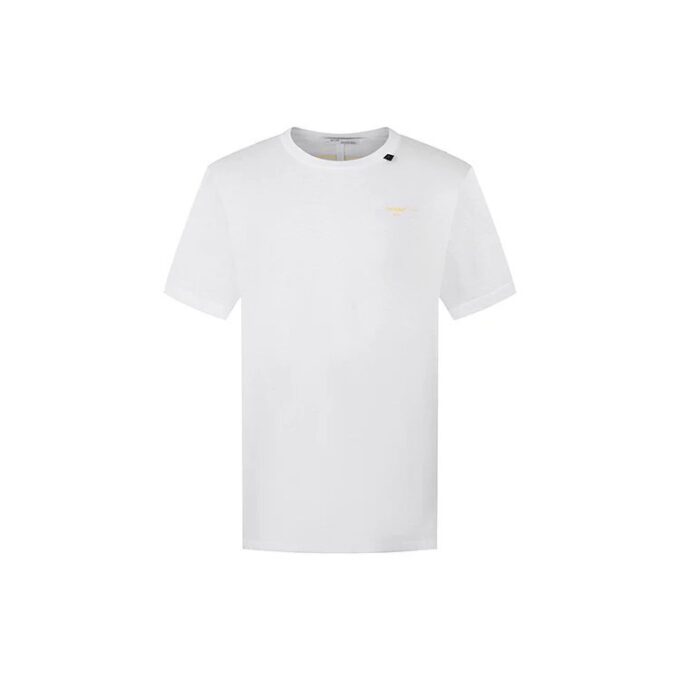 Camiseta oversize de manga corta con estampado de flecha dorada