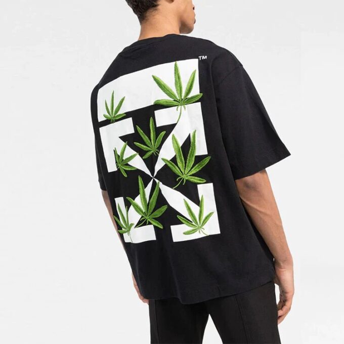 Camiseta oversize Weed Arrows «Black Green»