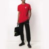 Camiseta roja estampada de corte masculino Off-White