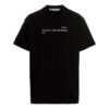 Camiseta Signature de algodón en blanco y negro