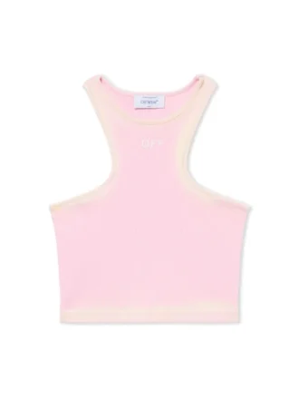 Camiseta sin mangas acanalada Spray Off Stamp