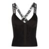 Camiseta sin mangas con correa y logotipo Off-White «Negro»