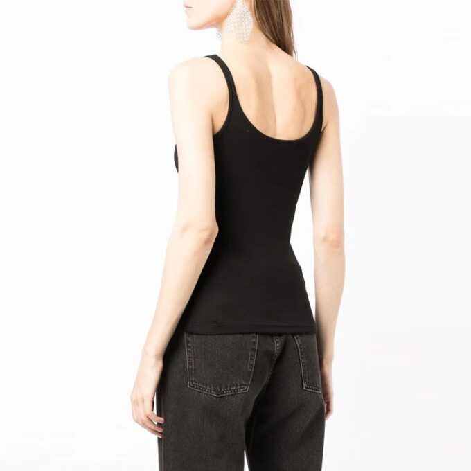 Camiseta sin mangas con cuello redondo y logotipo de Off-White «Black»