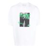 Camiseta blanca de manga corta con cuello redondo y estampado de letras Off-White para hombre, colección Otoño-Invierno 2022