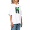 Camiseta blanca de manga corta con cuello redondo y estampado de letras Off-White para hombre, colección Otoño-Invierno 2022