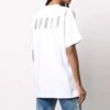 Camiseta Tomboy con flechas pintadas a pincel de Off-White c/o Virgil Abloh, en blanco