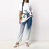Camiseta Tomboy con flechas pintadas a pincel de Off-White c/o Virgil Abloh, en blanco
