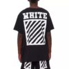 Camiseta unisex de cuello redondo y pantalones cortos con estampado de marco cuadrado, color negro