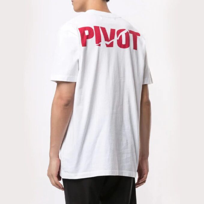 Camiseta unisex de manga corta con estampado de bocetos, color blanco
