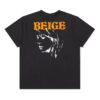 Camiseta unisex negra de manga corta holgada con estampado Portrait S/S OVER TEE en Pantalones Cortos