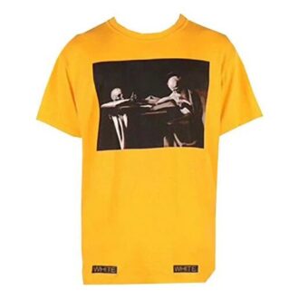 Camiseta unisex SS21 Co Virgil Ablo Ow, amarilla