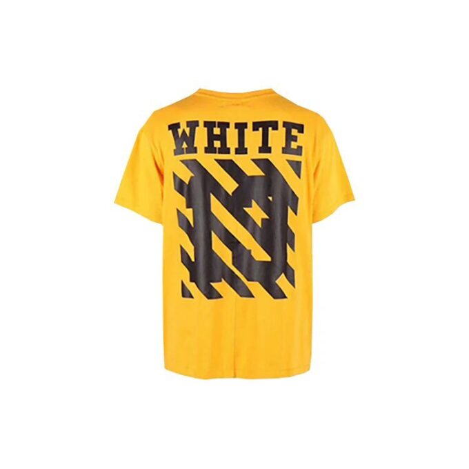 Camiseta unisex SS21 Co Virgil Ablo Ow, amarilla
