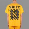 Camiseta unisex SS21 Co Virgil Ablo Ow, amarilla