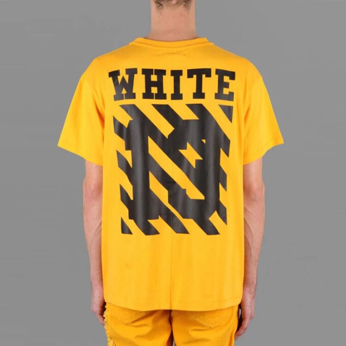 Camiseta unisex SS21 Co Virgil Ablo Ow, amarilla