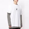Camiseta unisex SS21 con diseño de grafitis, color blanco
