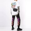 Camiseta unisex SS21 con diseño de grafitis, color blanco