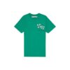 Camiseta verde con flechas de valla y estampado de flechas, manga corta en pantalones cortos