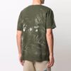 Camiseta verde de manga corta con logotipo Off-White para hombre, temporada primavera-verano 2021