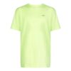 Camiseta verde de pantalones cortos con cuello redondo y logotipo pequeño