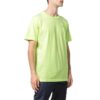 Camiseta verde de pantalones cortos con cuello redondo y logotipo pequeño