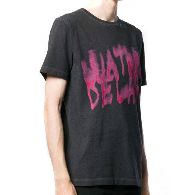 Camiseta vintage de manga corta y corte ajustado