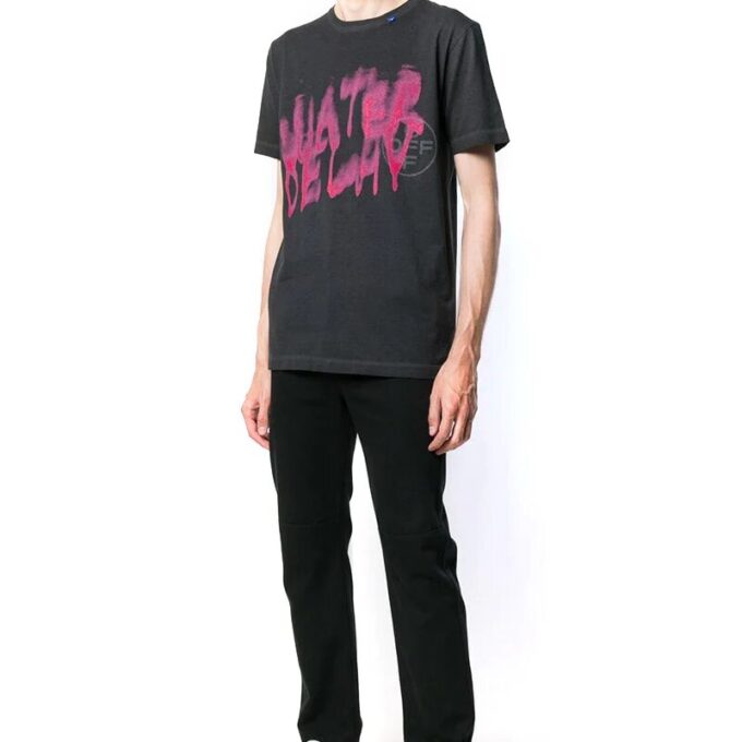 Camiseta vintage de manga corta y corte ajustado