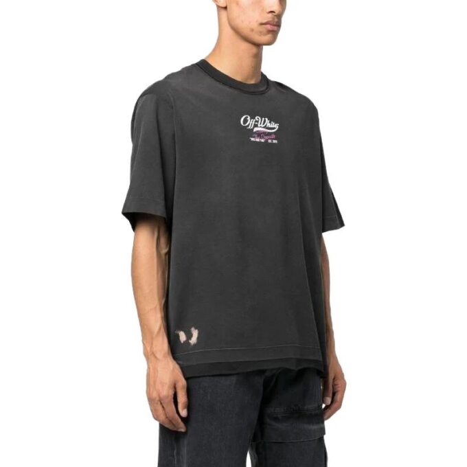 Camiseta Wave Off Raw Over «Negro»