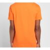 Camisetas de cuello redondo con logo impreso para hombre, naranja