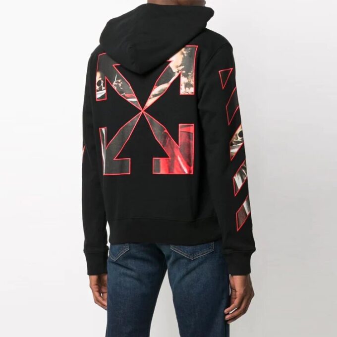 Caravaggio con estampado, corte holgado, negro