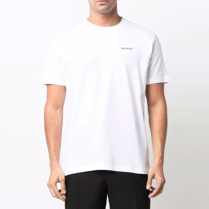 Caravaggio con estampado de flechas, manga corta, blanco