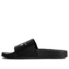 Chanclas de piscina Off-White con estampado multilogo, color negro
